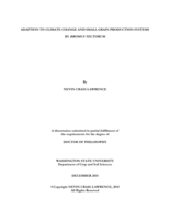 ADAPTION TO CLIMATE CHANGE AND SMALL GRAIN PRODUCTION SYSTEMS   BY BROMUS TECTORUM
