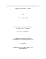 DEVELOPMENT OF GLUCOSE OXIDASE NANOCOMPOSITES FOR BIOFUEL CELL APPLICATIONS