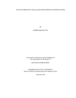 SUB-SYNCHRONOUS OSCILLATION MONITORING IN POWER SYSTEM