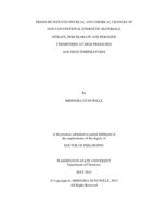Pressure-induced physical and chemical changes of non-conventional energetic materials: Nitrate, perchlorate and peroxide chemistries at high pressure and high temperature