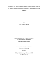 Probability of arrest based on sex: A longitudinal analysis of simple assault, aggravated assault, and robbery from 1996-2010