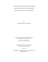 CAMPAIGNS, PERCEPTIONS, AND CONSUMPTION: A MIXED METHODS STUDY OF FRESH WATER MANAGEMENT IN THE INLAND NORTHWEST