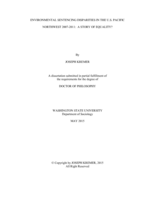 ENVIRONMENTAL SENTENCING DISPARITIES IN THE U.S. PACIFIC NORTHWEST 2007-2011: A STORY OF EQUALITY?