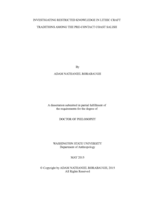Investigating Restricted Knowledge in Lithic Craft Traditions Among the Pre-Contact Coast Salish
