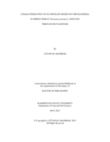 Characterization of glyphosate-resistant mechanism(s) in spring wheat (Triticum aestivum L.) induced through mutagenesis