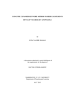 Using the Expanded Keyword Method to Help K-12 Students Develop Vocabulary Knowledge