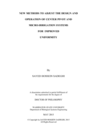 New methods to adjust the design and operation of center pivot and micro-irrigation systems for improved uniformity