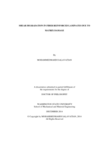 SHEAR DEGRADATION IN FIBER REINFORCED LAMINATES DUE TO MATRIX DAMAGE