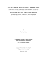 ELECTROCHEMICAL INVESTIGATIONS OF DOPAMINE USING ROTATING DISK ELECTRODE VOLTAMMETRY: STUDY OF RELEASE AND REUPTAKE KINETICS AND INHIBITION OF THE NEURONAL DOPAMINE TRANSPORTER