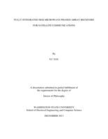 Fully integrated SiGe microwave phased-array receivers for satellite communications