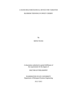 A HAND-HELD MECHANICAL DEVICE FOR TARGETED BLOSSOM THINNING IN SWEET CHERRY