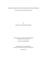 The Relationship between Childhood Gender Nonconformity and Adult Male Drive for Muscularity
