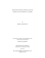 Online Instruction with Universal Design for Learning in the Synchronous K-8 Classroom