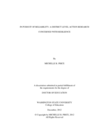 In Pursuit of Reliability: A District Level Action Research Concerned with Resilience