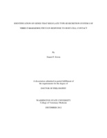 IDENTIFICATION OF GENES THAT REGULATE TYPE-III SECRETION SYSTEM I OF VIBRIO PARAHAEMOLYTICUS IN RESPONSE TO HOST-CELL CONTACT