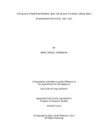 The Black Power Movement and the Black Student Union (BSU) in Washington State, 1967-1970