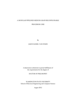 A MODULAR PIPELINED MEDIUM GRAIN RECONFIGURABLE PROCESSOR CORE