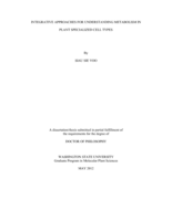 Integrative approaches for understanding metabolism in plant specialized cell types