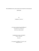 The Experiences of Latina Graduate Students in Psychology Programs