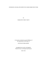 Hydrogen and related defects in oxide semiconductors