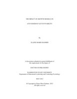 The Impact of Growth Models on AYP Subgroup Accountability