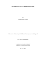 EXCIMER LASER INTERACTION WITH ZINC OXIDE