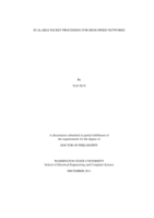 SCALABLE PACKET PROCESSING FOR HIGH-SPEED NETWORKS