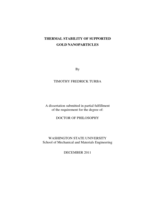 Thermal Stability of Supported Gold Nanoparticles