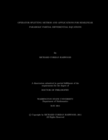Operator Splitting Method and Applications for Semilinear Parabolic Partial Differential Equations