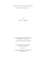SURVEILLANCE, SPECTATORSHIP AND SPACE IN THE 20TH CENTURY NOVEL