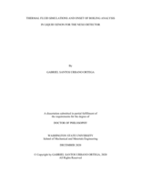 THERMAL FLUID SIMULATIONS AND ONSET OF BOILING ANALYSIS IN LIQUID XENON FOR THE NEXO DETECTOR