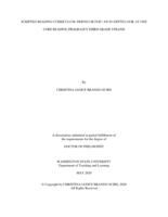 SCRIPTED READING CURRICULUM: FRIEND OR FOE? AN IN-DEPTH LOOK AT ONE CORE READING PROGRAM’S THIRD GRADE STRAND