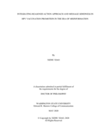 INTEGRATING REASONED ACTION APPROACH AND MESSAGE SIDEDNESS IN HPV VACCINATION PROMOTION IN THE ERA OF MISINFORMATION