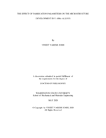 THE EFFECT OF FABRICATION PARAMETERS ON THE MICROSTRUCTURE  DEVELOPMENT IN U-10Mo ALLOYS