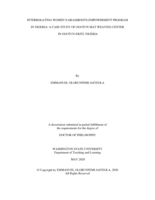INTERROGATING WOMEN’S GRASSROOTS EMPOWERMENT PROGRAM  IN NIGERIA: A CASE STUDY OF OGOTUN MAT WEAVING CENTER  IN OGOTUN-EKITI, NIGERIA