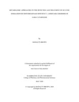 Metabolomic approaches to the detection and treatment of succinic semialdehyde dehydrogenase deficiency, a heritable disorder of GABA catabolism