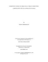 SUBSISTENCE OF PRE-COLUMBIAN MAYA URBAN COMMUNITIES:  A MICROSCOPIC VIEW ON ALTERNATIVE STAPLES