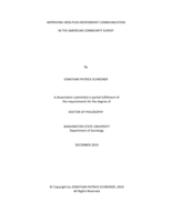 IMPROVING WEB-PUSH RESPONDENT COMMUNICATION IN THE AMERICAN COMMUNITY SURVEY