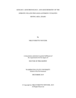 GEOLOGY, GEOCHRONOLOGY, AND GEOCHEMISTRY OF THE STIBNITE-YELLOW PINE GOLD-ANTIMONY-TUNGSTEN  MINING AREA, IDAHO