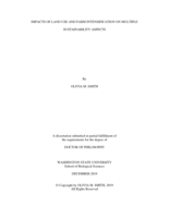 IMPACTS OF LAND USE AND FARM INTENSIFICATION ON MULTIPLE  SUSTAINABILITY ASPECTS