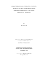 CHARACTERIZATION AND OPTIMIZATION OF DOPANTS, IMPURITIES, AND DEFECTS IN BULK OPTICAL AND SEMICONDUCTOR MATERIALS: CASE STUDIES ON ZnS, β-Ga2O3, AND Nd:YAG