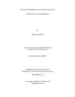 FATE AND TRANSPORT OF NANOSCALE PLASTICS IN THE AQUATIC ENVIRONMENT