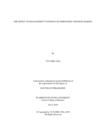 The Effect of Management Controls on Employees' Decision Making