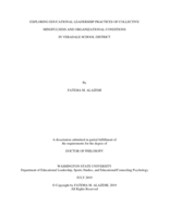 EXPLORING EDUCATIONAL LEADERSHIP PRACTICES OF COLLECTIVE MINDFULNESS AND ORGANIZATIONAL CONDITIONS