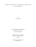 FEASIBILITY OF HAIR CORTISOL AS A BIOMARKER OF WELL-BEING IN OLDER ADULTS WITH DEMENTIA