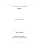 Foreigners in their own homeland: An Interpretative Phenomenological Analysis of criminal deportation and reintegration experiences