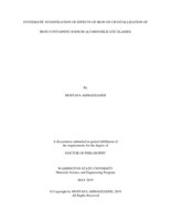 SYSTEMATIC INVESTIGATION OF EFFECTS OF IRON ON CRYSTALLIZATION OF IRON-CONTAINING SODIUM ALUMINOSILICATE GLASSES