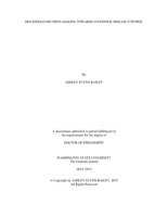 HOUSEHOLD DECISION-MAKING TOWARDS LIVESTOCK DISEASE CONTROL