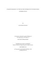 ENABLING RESILIENCY OF THE ELECTRIC DISTRIBUTION SYSTEMS DURING EXTREME EVENTS