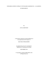 Exploring science literacy of English learners in K - 16 learning environments